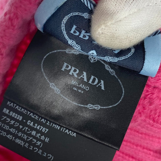 PRADA Knit hat Wool / cashmere pink mens(Unisex) Used Authentic