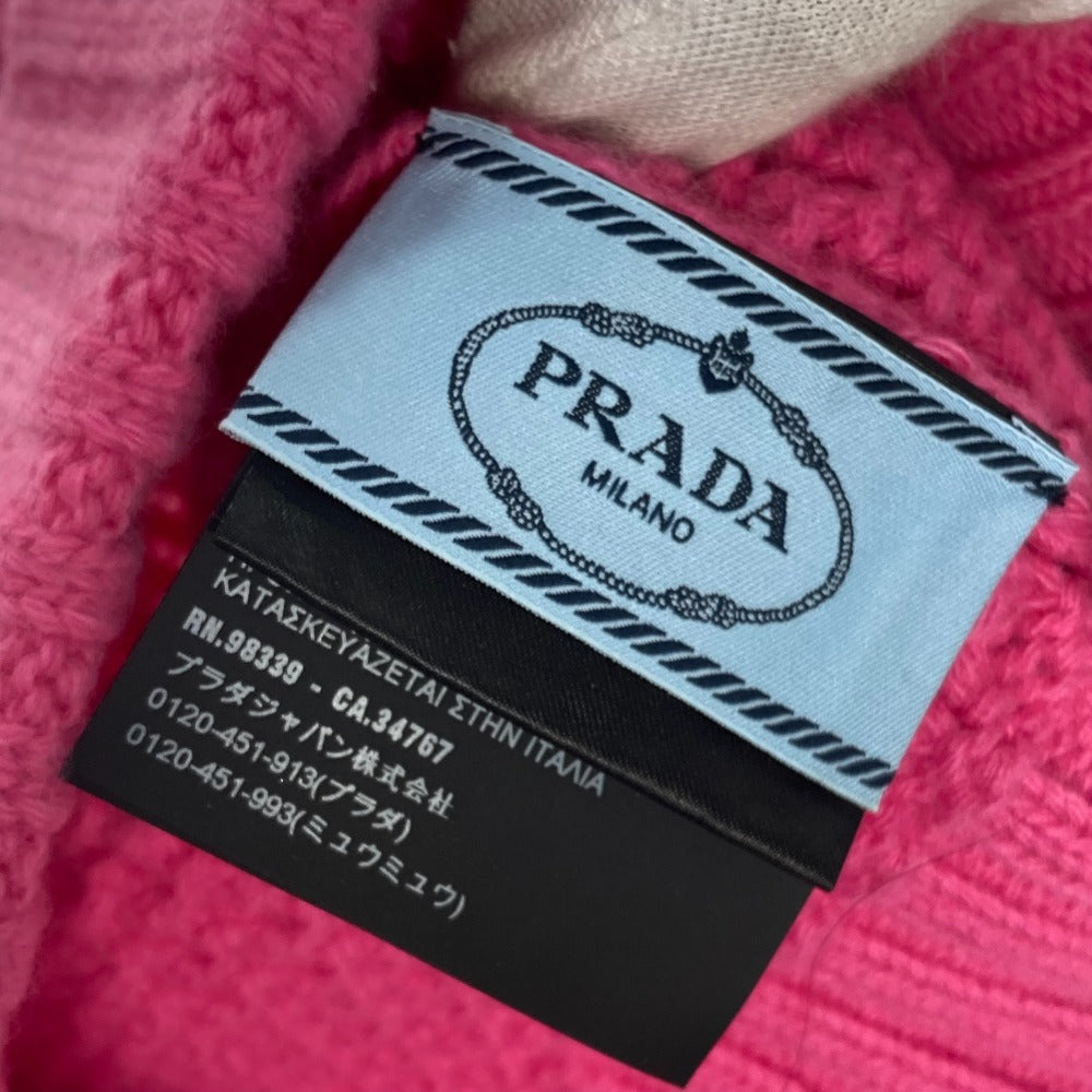 PRADA Knit hat Wool / cashmere pink mens(Unisex) Used Authentic