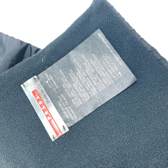 PRADA Scarf Nylon black PRADA Sports scarf Women Used Authentic