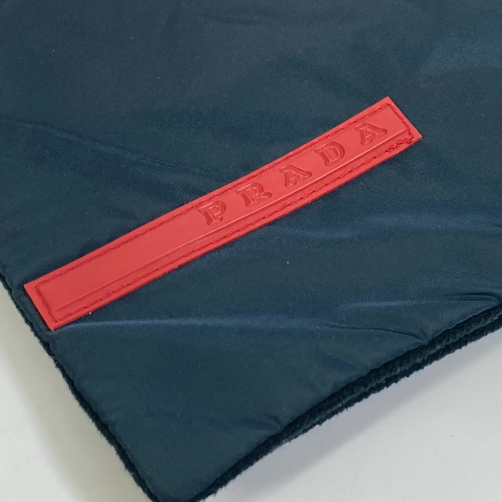 PRADA Scarf Nylon, Polyester black sportssports scarf Women Used Authentic