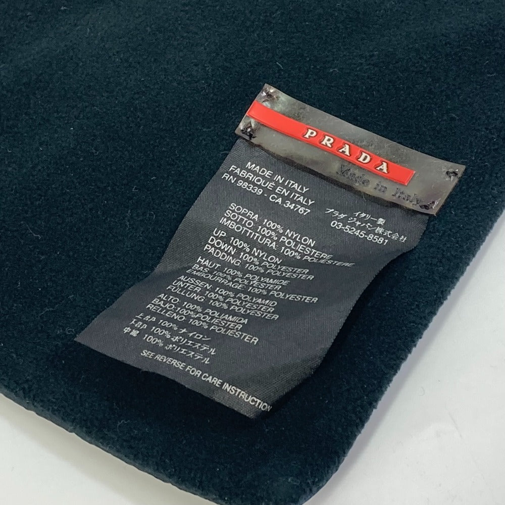 PRADA Scarf Nylon, Polyester black sportssports scarf Women Used Authentic