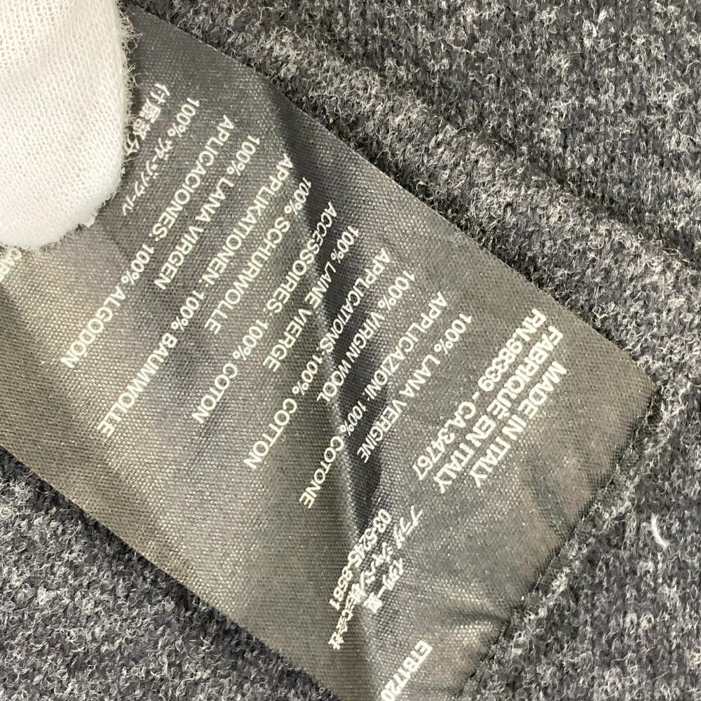 PRADA Scarf cotton gray Sports logo mens Used Authentic