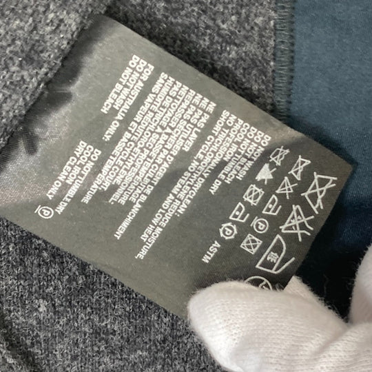 PRADA Scarf cotton gray Sports logo mens Used Authentic