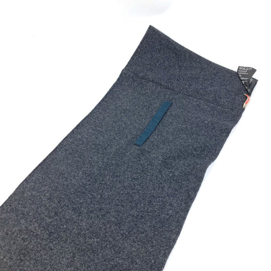 PRADA Scarf cotton gray Sports logo mens Used Authentic