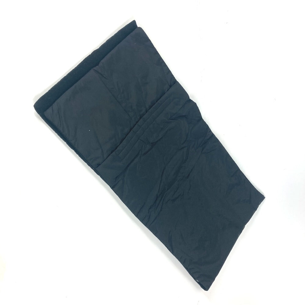 PRADA Scarf Nylon black Sports logo unisex(Unisex) Used Authentic