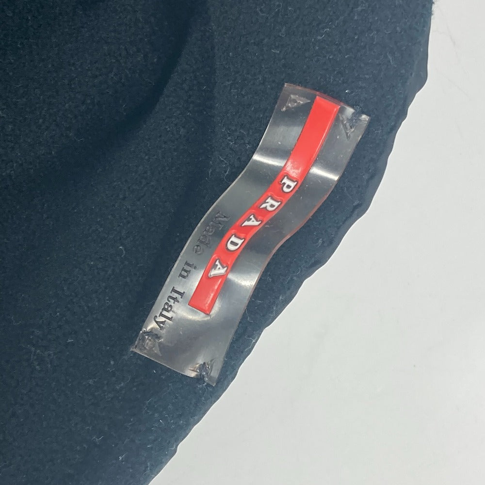 PRADA Scarf Nylon black Sports logo unisex(Unisex) Used Authentic