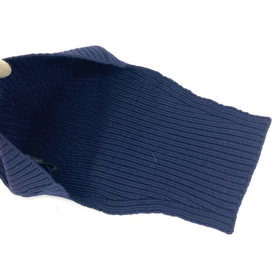 PRADA Scarf wool Navy neck warmer unisex(Unisex) Used Authentic