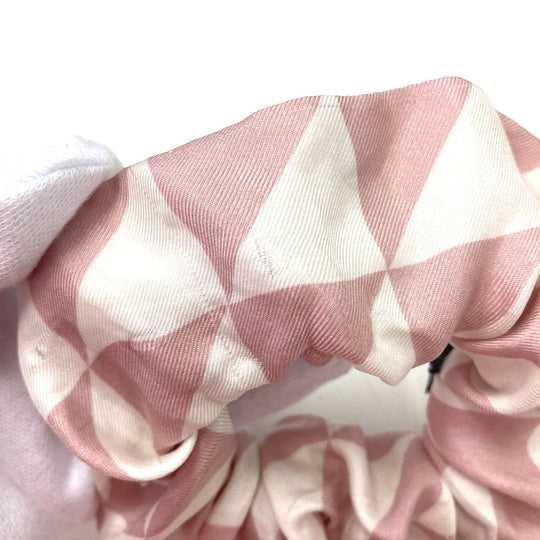 PRADA hair accessory 1IF015 Nylon pink Triangle logo plate logo Women Used Authentic