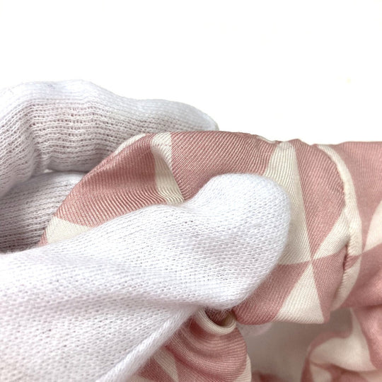 PRADA hair accessory 1IF015 Nylon pink Triangle logo plate logo Women Used Authentic