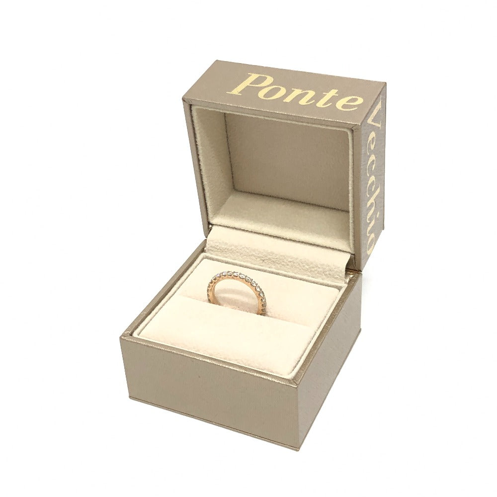 Ponte Vecchio Ring D1.0ct gold Da Earring full eternity diamond