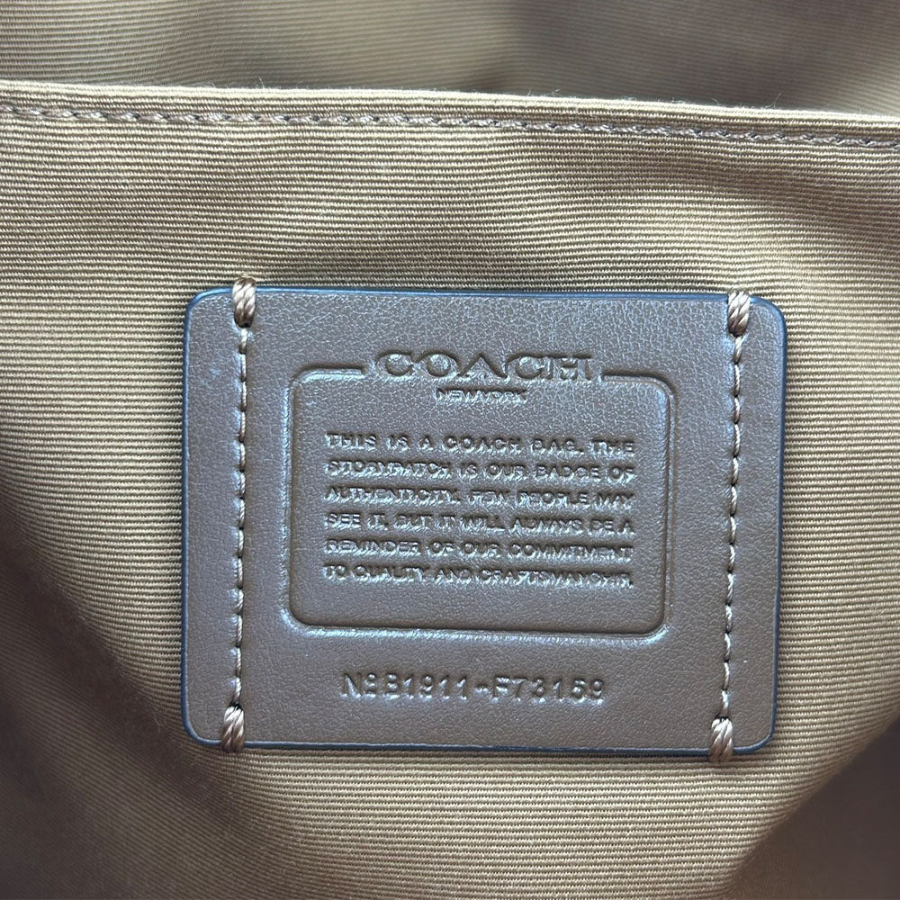 COACH Shoulder Bag F73159 Canvas, Leather beige Women Used Authentic