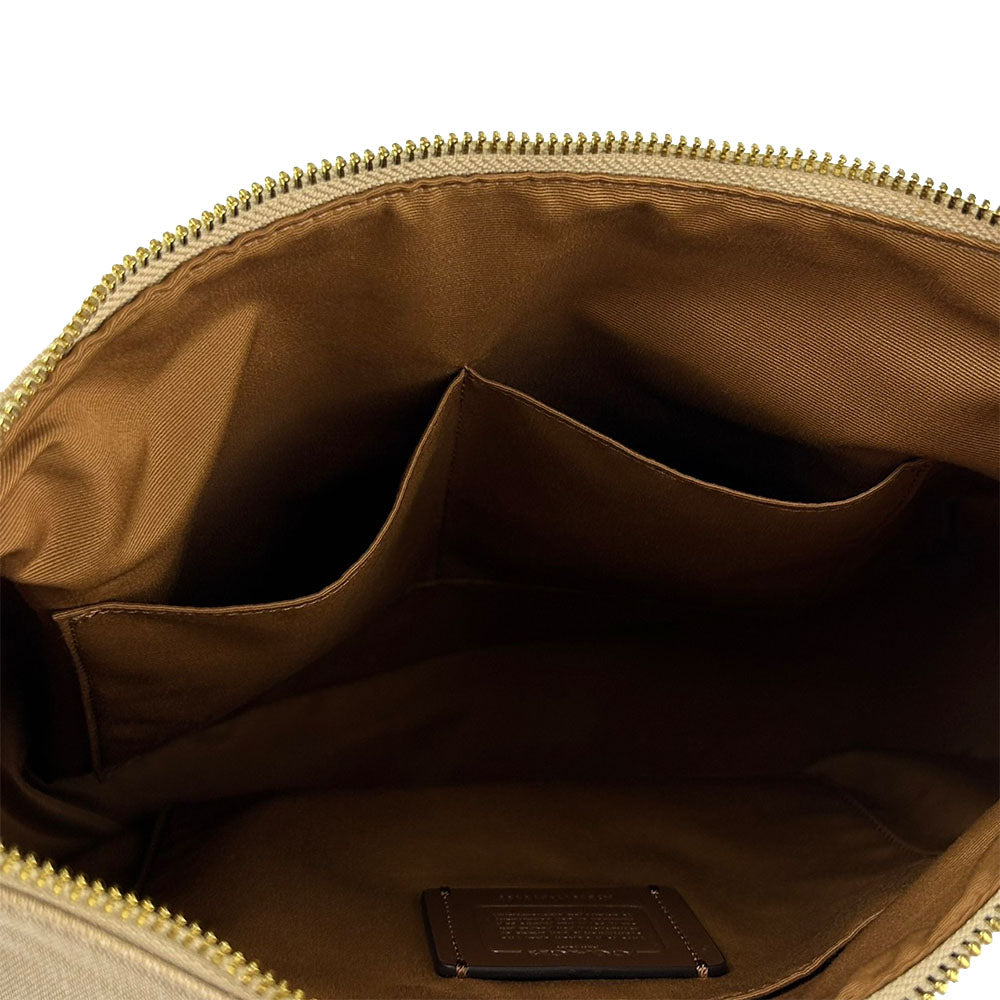 COACH Shoulder Bag F73159 Canvas, Leather beige Women Used Authentic