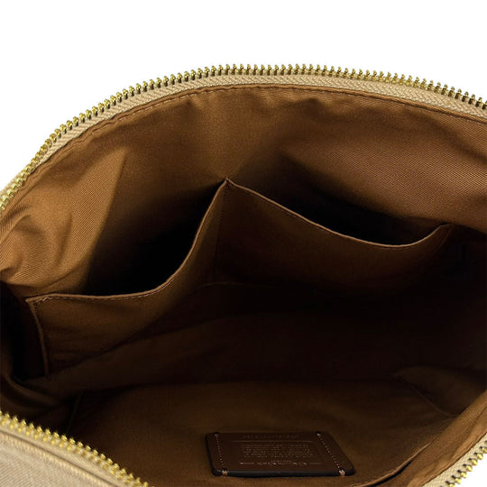 COACH Shoulder Bag F73159 Canvas, Leather beige Women Used Authentic