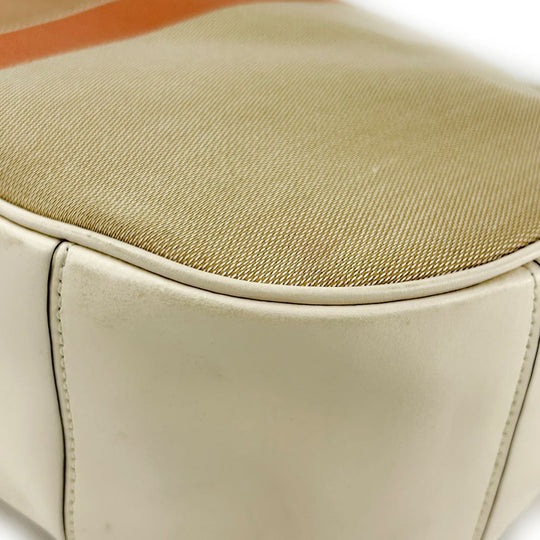 COACH Shoulder Bag F73159 Canvas, Leather beige Women Used Authentic