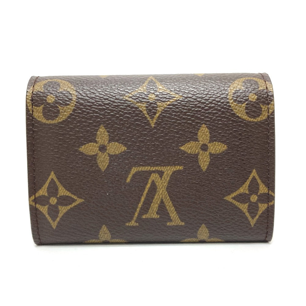 LOUIS VUITTON Coin case M61930 Monogram canvas Brown Monogram Portonet Plat Women Used Authentic