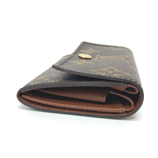 LOUIS VUITTON Coin case M61930 Monogram canvas Brown Monogram Portonet Plat Women Used Authentic