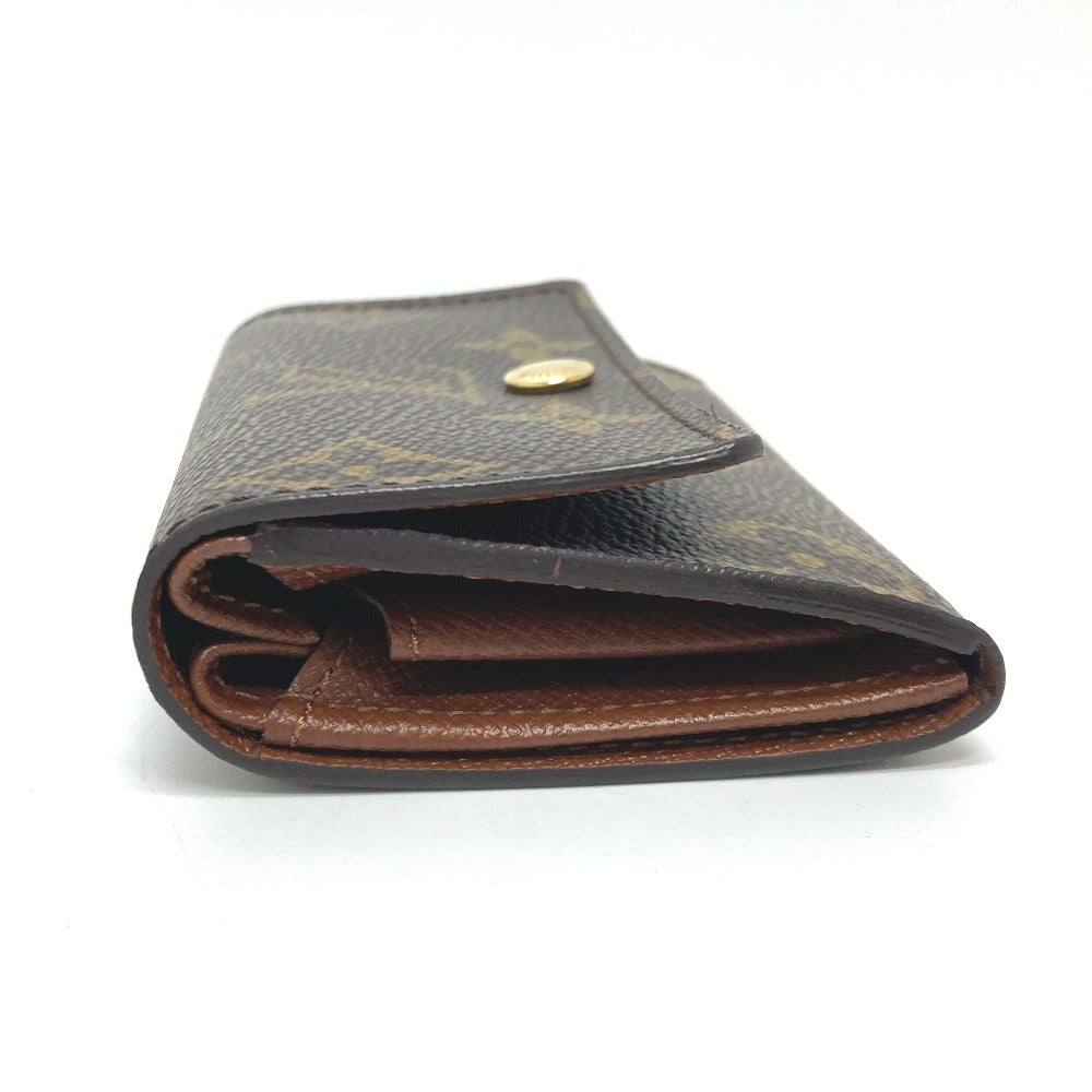 LOUIS VUITTON Coin case M61930 Monogram canvas Brown Monogram Portonet Plat Women Used Authentic