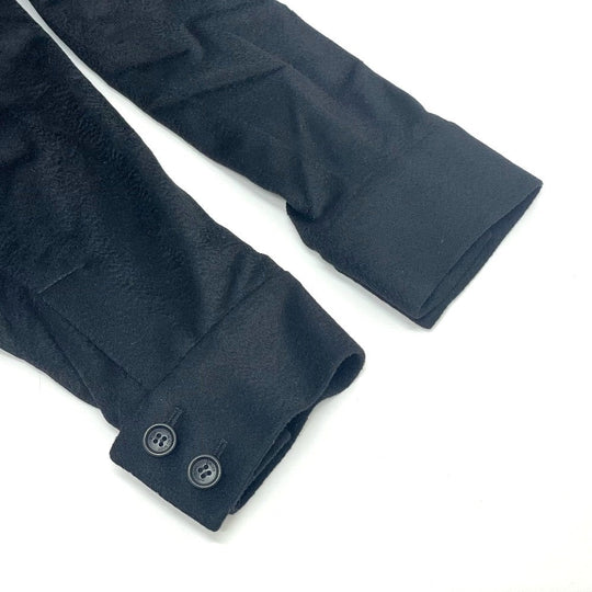 HUGO BOSS Blouson cashmere black Long sleeve zip up double zipper mens 50 Used Authentic