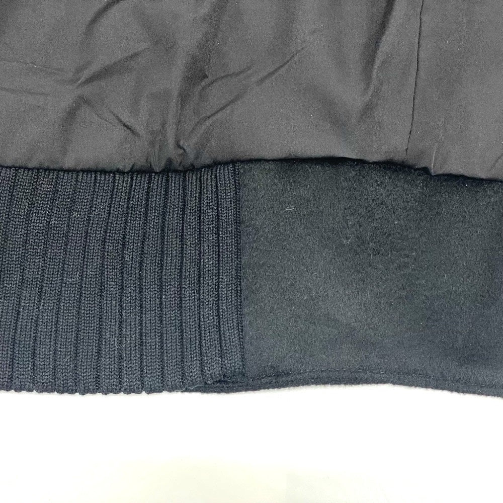HUGO BOSS Blouson cashmere black Long sleeve zip up double zipper mens 50 Used Authentic