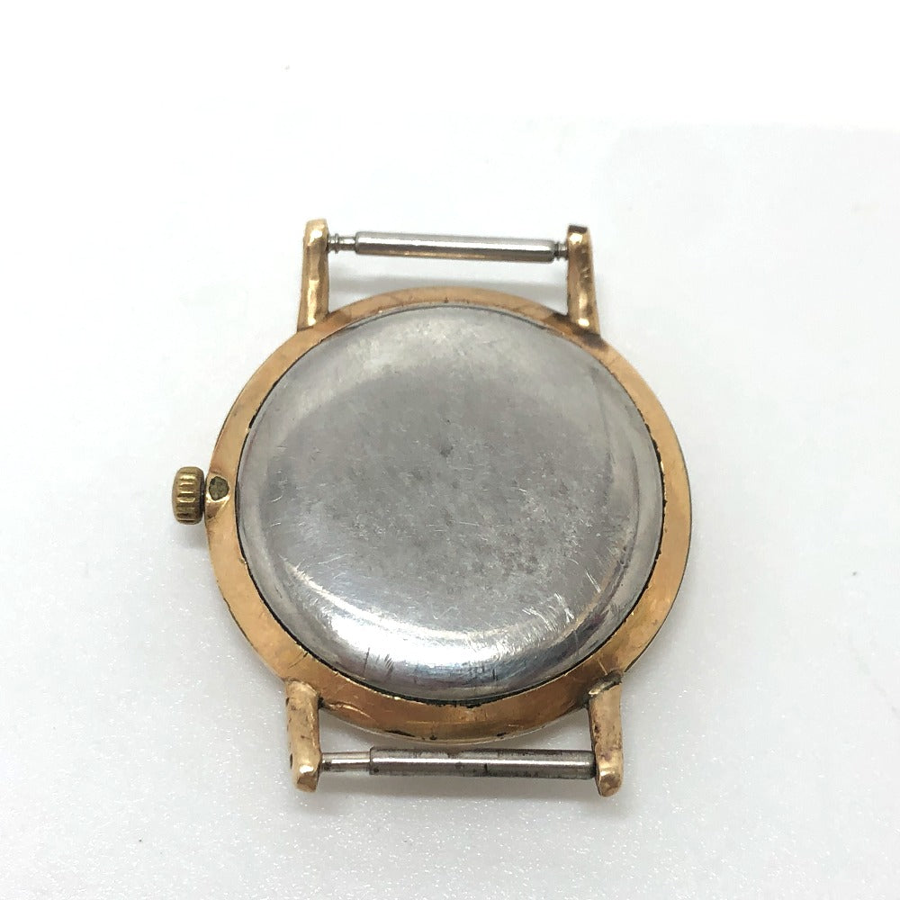 SEIKO Watches Hand Winding J14034 18KYG, leather gold Kronos white dial mens Used Authentic