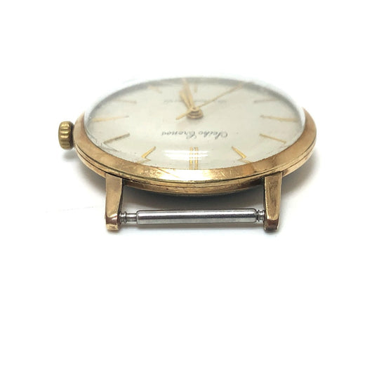 SEIKO Watches Hand Winding J14034 18KYG, leather gold Kronos white dial mens Used Authentic