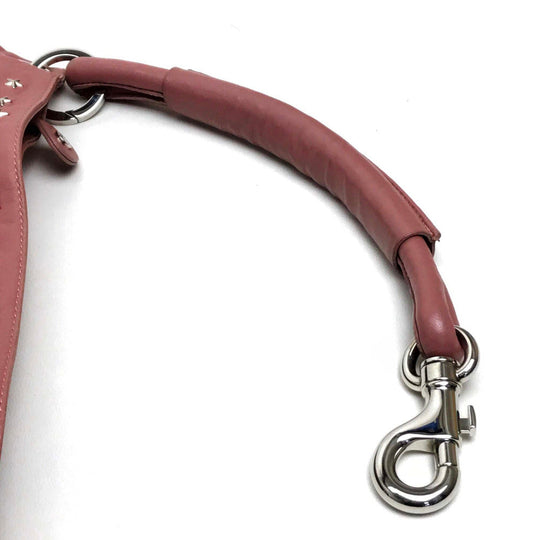 JIMMY CHOO Shoulder Bag Lamb leather / metal pink Star studs stars Sky bag Women Used Authentic