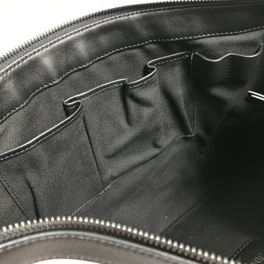 JIMMY CHOO Clutch bag leather White x black Star studs DEREK mens Used Authentic