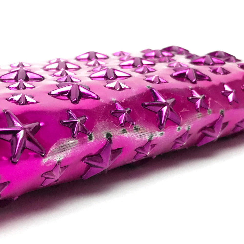JIMMY CHOO Long Wallet Purse 163FILIPA.CIM Patent leather Metallic purple Star stud filipa Wallet unisex(Unisex) Used Authentic