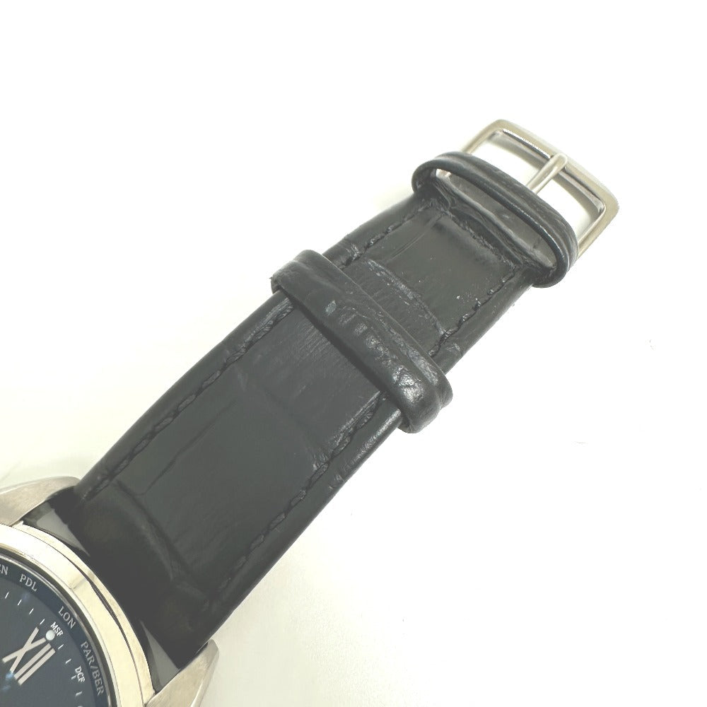 SEIKO Watches Solar Powered Radio Watch 7B75-0AB0 Stainless Steel Silver Seiko Selection Solar Powered black dial mens Used Authentic