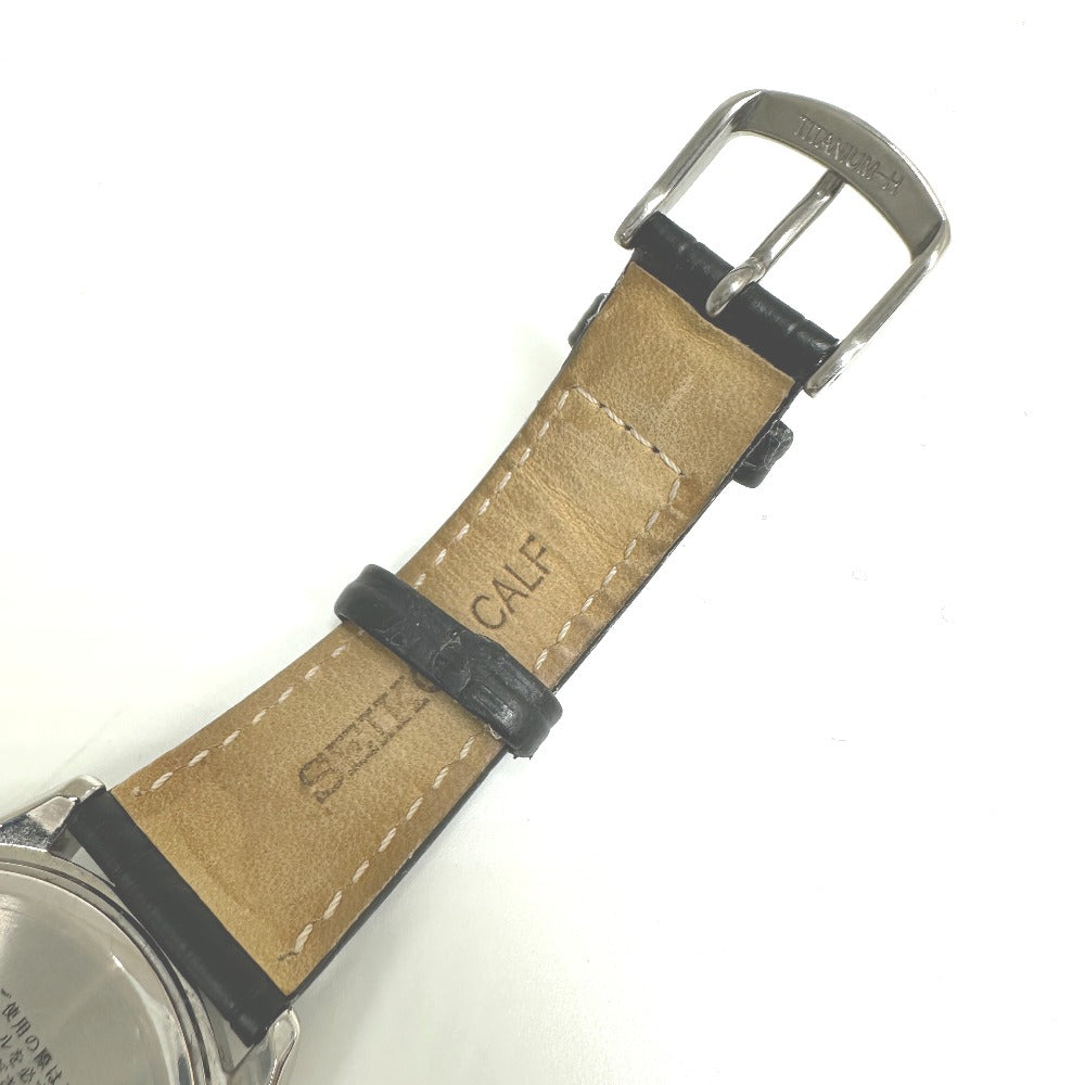 SEIKO Watches Solar Powered Radio Watch 7B75-0AB0 Stainless Steel Silver Seiko Selection Solar Powered black dial mens Used Authentic