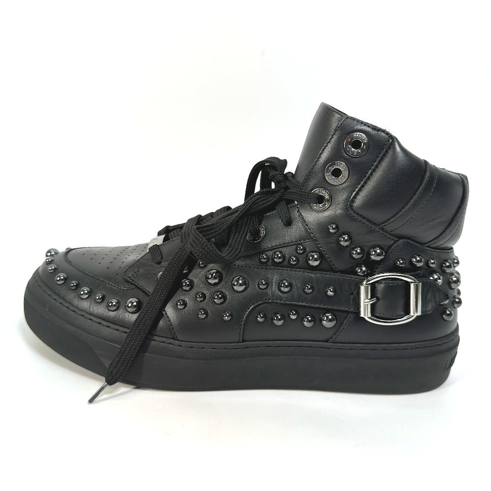JIMMY CHOO sneakers leather black Leather shoes studded string 41