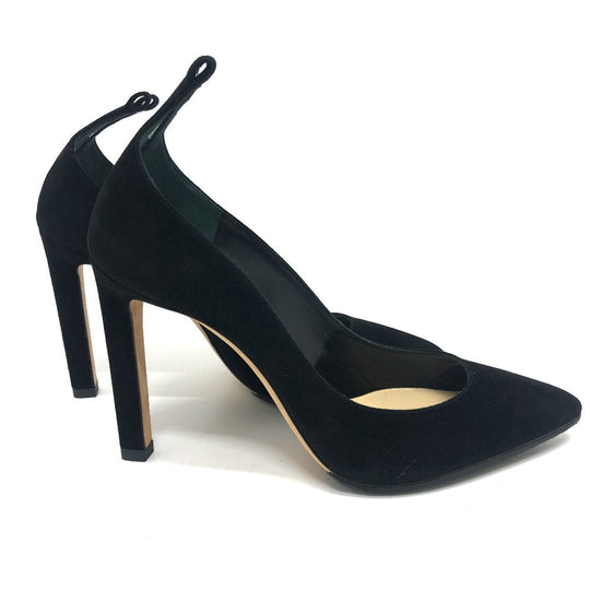 JIMMY CHOO pumps suede black With fur Women 36 Used Authentic