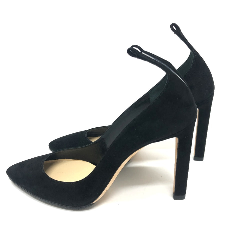 JIMMY CHOO pumps suede black With fur Women 36 Used Authentic