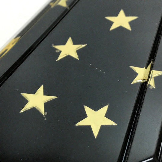 JIMMY CHOO Shoulder Bag Plastic / leather black Star star pattern mini bag clutch bag Women Used Authentic