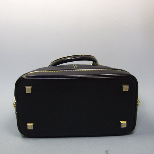 LOUIS VUITTON Handbag M91875 Calfskin Noir (Black) Handbag Suhari LockitPM Women Used Authentic