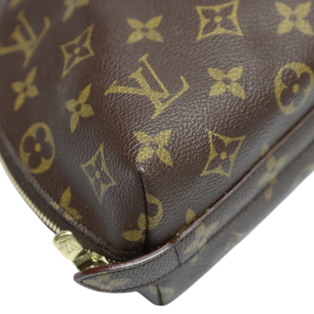 LOUIS VUITTON Pouch M47520 Monogram canvas Brown Pouch Monogram Pochette Cosmetic MM unisex(Unisex) Used Authentic