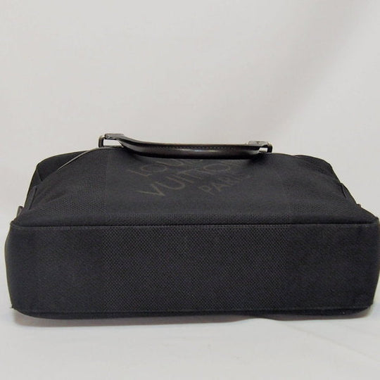 LOUIS VUITTON Handbag M93082 Damier Jean Canvas Noir (Black) Documents bag Damier Jean Yak unisex(Unisex) Used Authentic