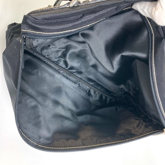 GIRARD-PERREGAUX Handbag mesh black logo Eco bag mens Used Authentic