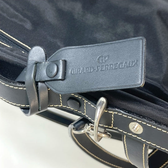 GIRARD-PERREGAUX Handbag mesh black logo Eco bag mens Used Authentic