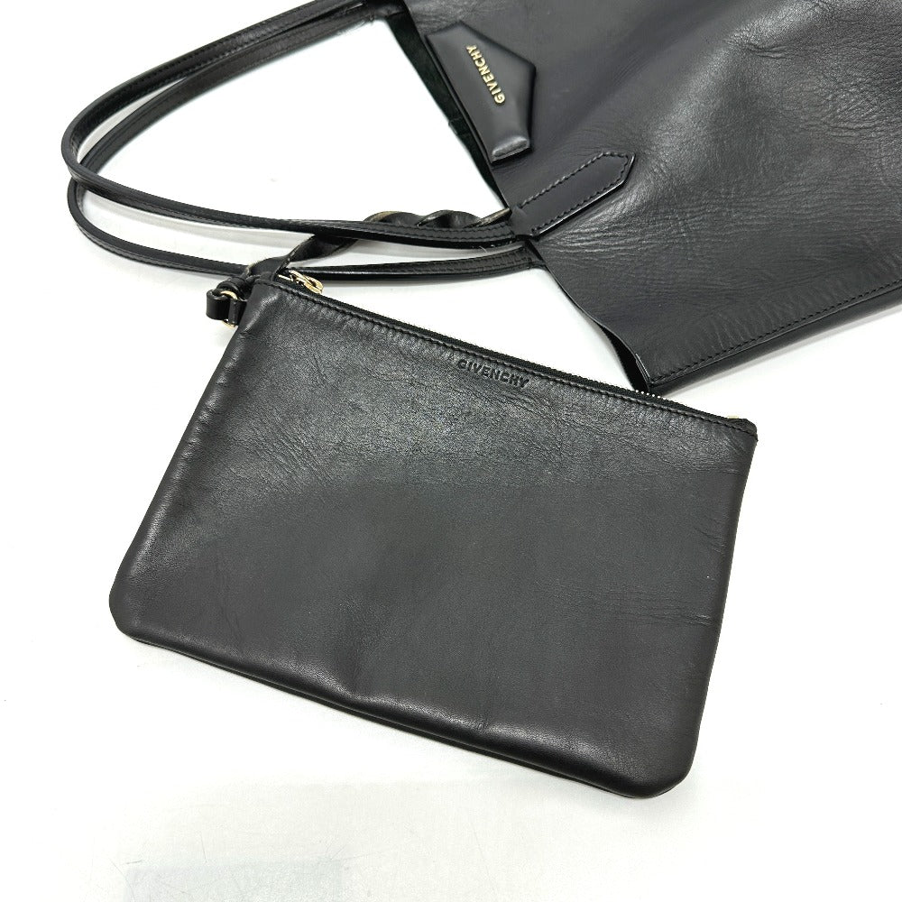 GIVENCHY Tote Bag leather black Antigona Women Used Authentic