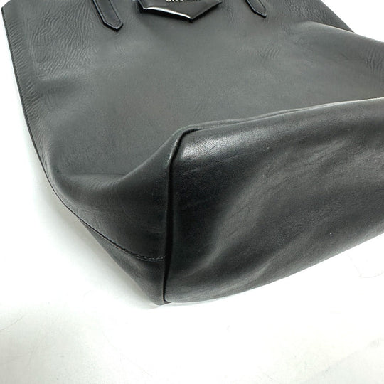 GIVENCHY Tote Bag leather black Antigona Women Used Authentic