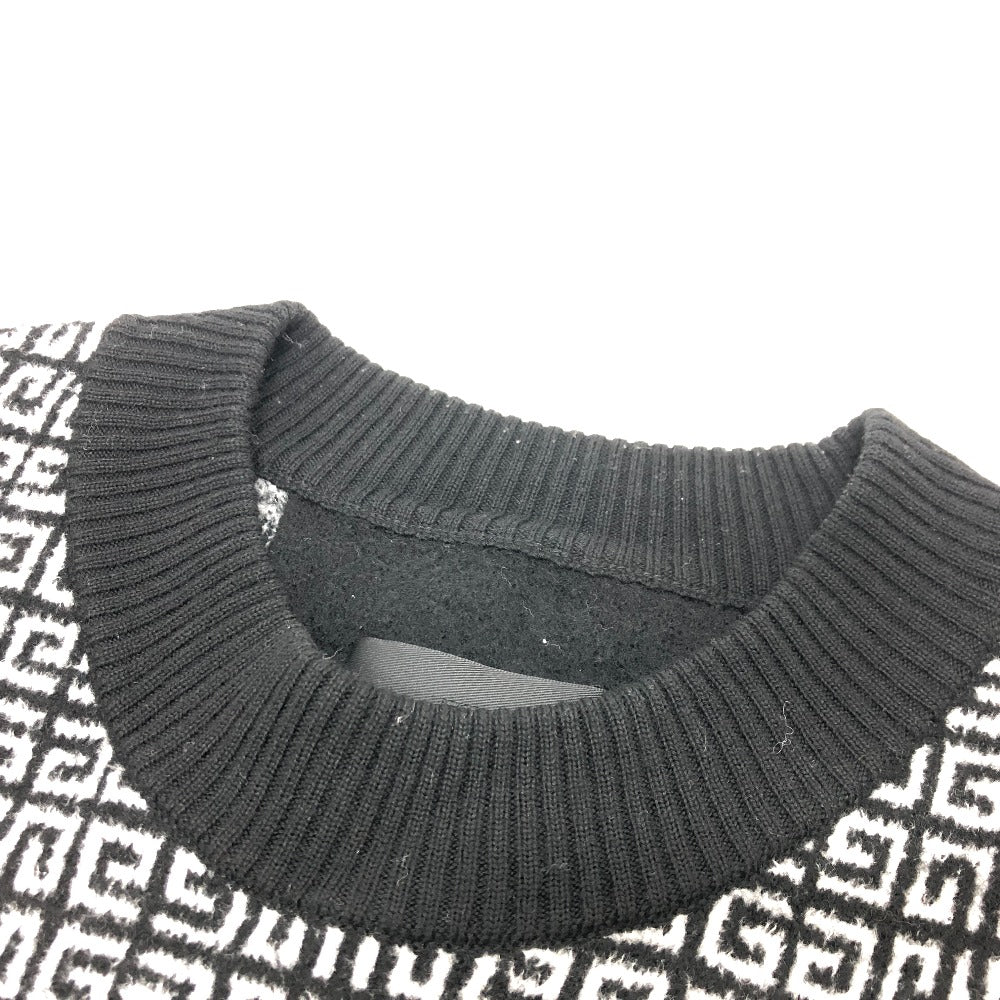 GIVENCHY sweater BM90H84Y9F cotton black Total pattern crew neck Ｌ