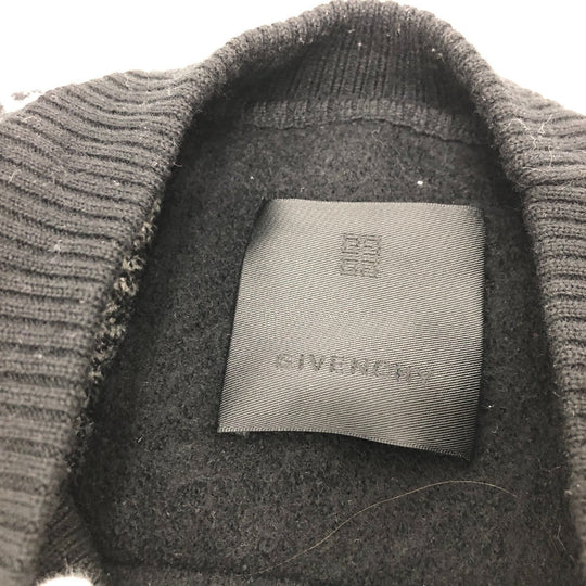 GIVENCHY sweater BM90H84Y9F cotton black Total pattern crew neck Ｌ