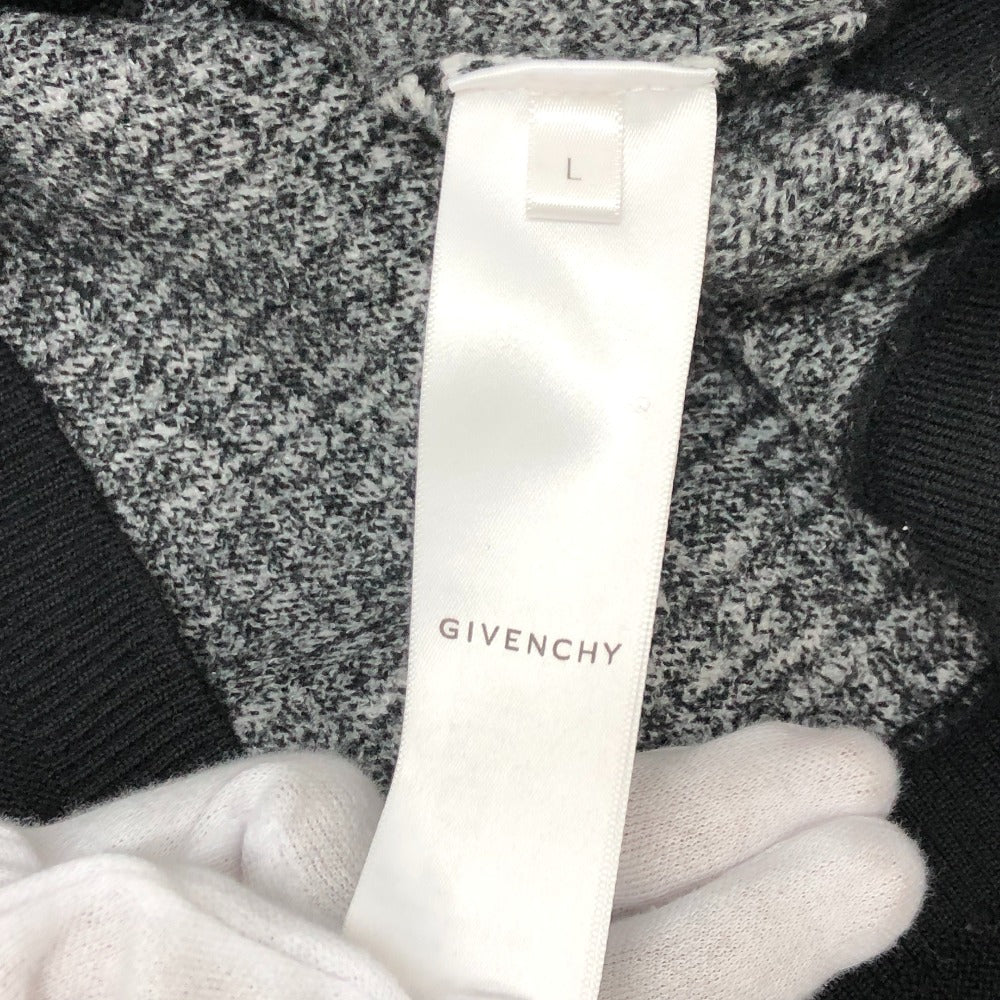 GIVENCHY sweater BM90H84Y9F cotton black Total pattern crew neck Ｌ