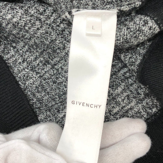 GIVENCHY sweater BM90H84Y9F cotton black Total pattern crew neck Ｌ