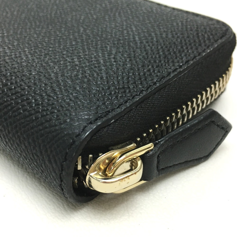 GIVENCHY Coin case leather black Women Used Authentic