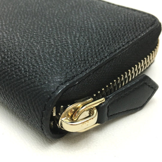 GIVENCHY Coin case leather black Women Used Authentic
