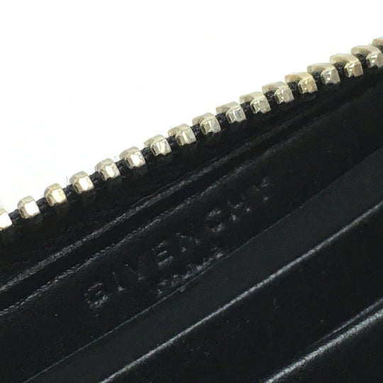 GIVENCHY Coin case leather black Women Used Authentic