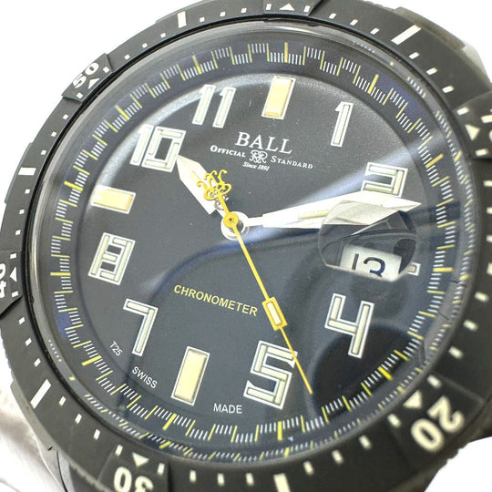 BALLWATCH Watches Mechanical Automatic DM2176A Stainless Steel black Engineer Hydrocarbon black dial mens Used Authentic