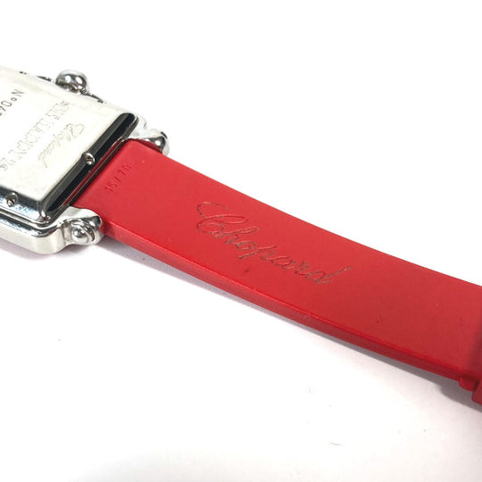 Chopard Watches Quartz 27/8896-402 rubber Red Happy sports BE HAPPY 3P Diamond Women Used Authentic